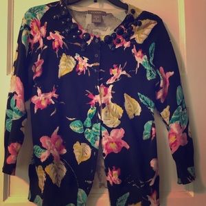 Floral beaded cardigan, small